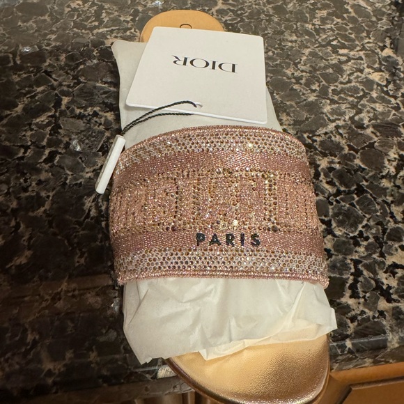 Dior Dway Slide Rose Gold Size 42 - Picture 8 of 15